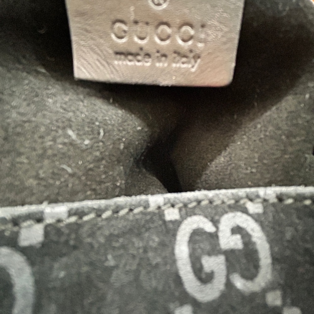 RARE Gucci vintage GG Suede shoulder bag - Picture 6 of 15